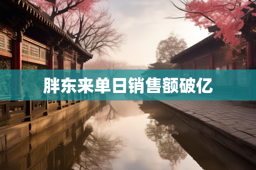 胖东来单日销售额破亿